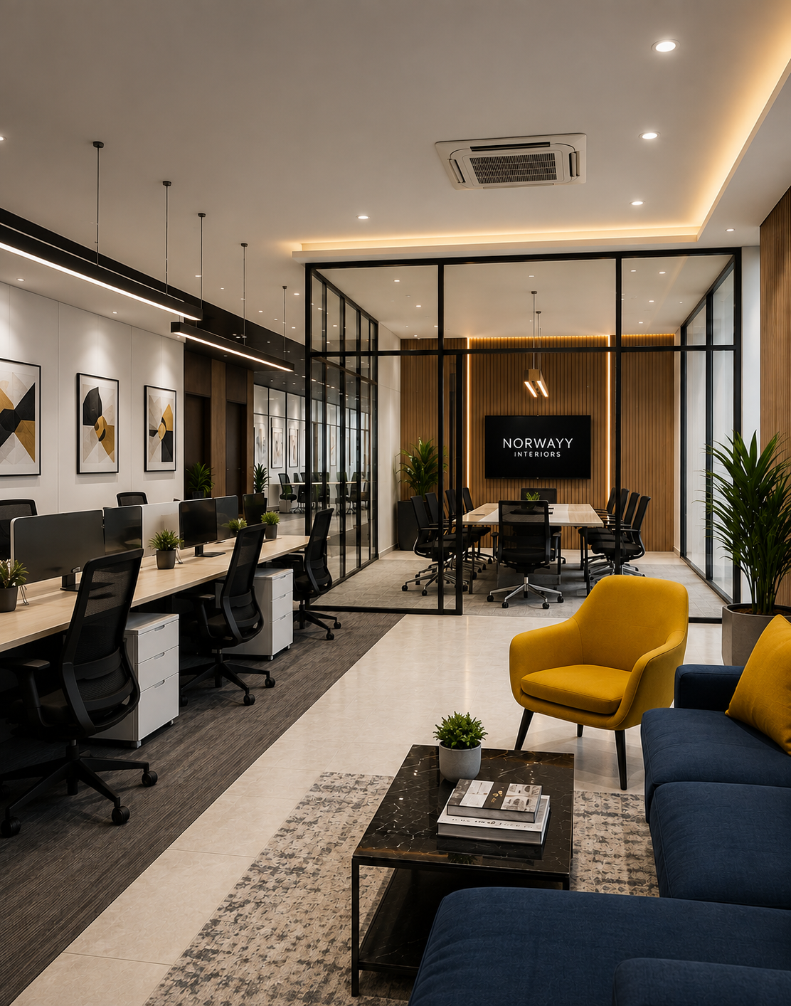 Commercial Interior Design & Execution in Mumbai - Norwayy Interiors